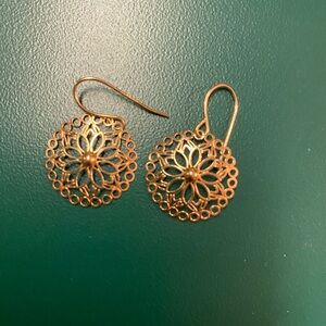14k Gold Filigree Earrings